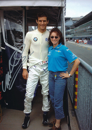 Karin and Mark Webber in Monza