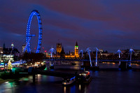 Blue Hour London Eye