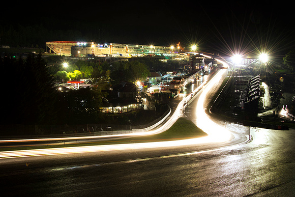 Eau Rouge at Night