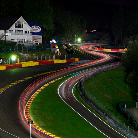 Eau Rouge at Night